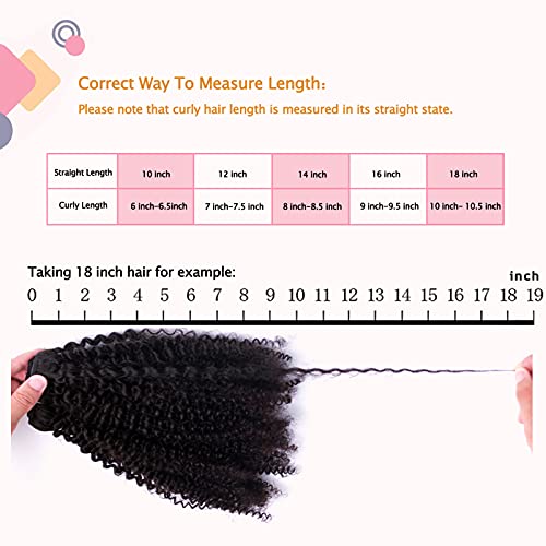 image for Vanalia Afro Kinky Curly Clip in Hair Extensions,3C 4A Clip Ins for Af