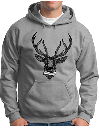 Sweat à capuche Homme OM3 gris mélangé pour remplacer vos pulls usés