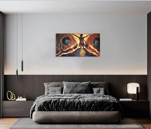 Diego Rivera Forces souterraines Impression sur Toile 80x145cm