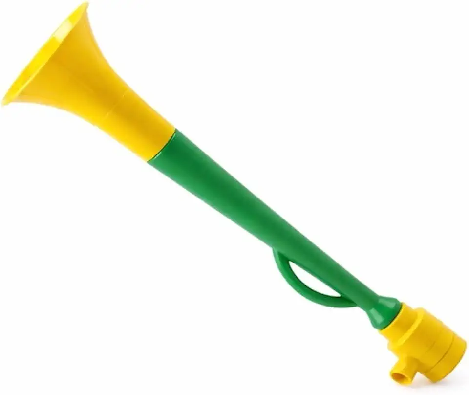 Corneta Vuvuzela Plástico Brasil Verde e Amarelo Copa do Mundo Torcida