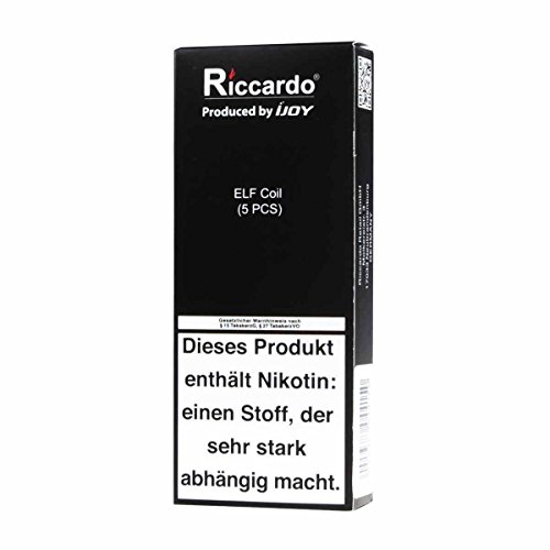 iJoy ELF Tank Coils, 0,5 Ohm, Riccardo Verdampferköpfe für e-Zigarette, 1 x 5 Stück – Bild 3