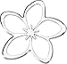 Cruiser Accessories 83033 Plumeria 3d-Cals Raised Adhesive Decal, Chrome