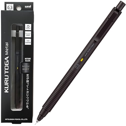 �O�H���M KURUTOGA Metal �N���g�K���^�� �V���[�v�y���V�� �c�a0.3mm ���񂮂񂮁[�� uni ���^���{�f�B (M3-KH0.3���� �m�N�^�[���u���b�N)