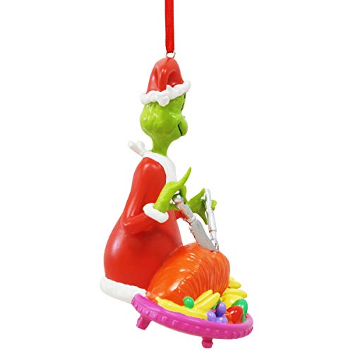 Department 56 Dr. Seuss The Grinch Cutting The Roast Beast Hanging Ornament, 3.75 Inch, Multicolor #TOP1