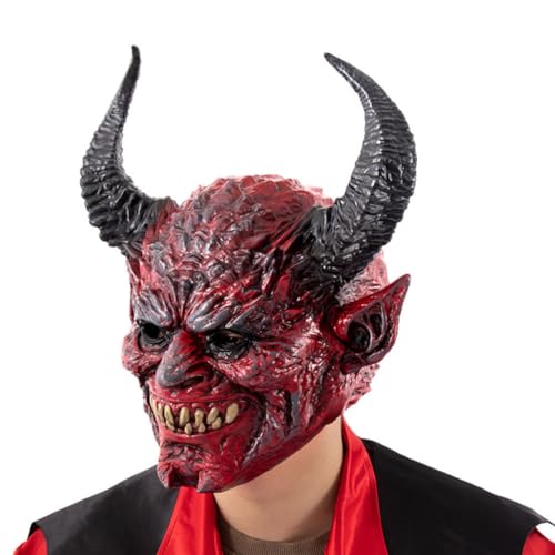 Masque de démon confortable pour éviter d'étouffer à Halloween