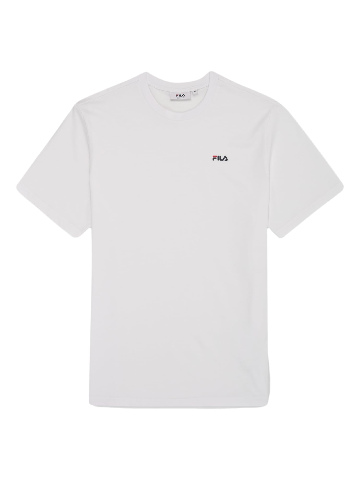 FILA Laas Men's Regular Tee T-Shirt, Bright White, XL