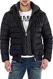 Lässiges Cipo & Baxx Winterjacke mit Tarnmuster und Rippenbündchen