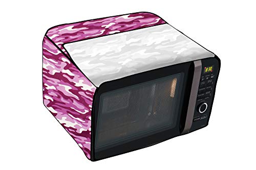 Image of Stylista Microwave Oven Cover for LG 20 L Solo MS2043DB Camouflage Pattern Purple