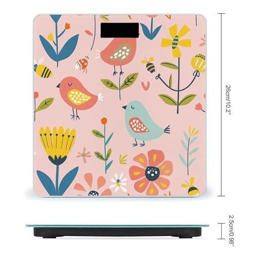 Báscula Digital de Baño con diseño Cartoon Birds and Bees miniatura 2