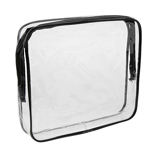 Preisvergleich Produktbild IPOTCH Kosmetiktasche durchsichtig für Flugzeug, Transparent Kulturbeutel Kulturtasche - Mitte