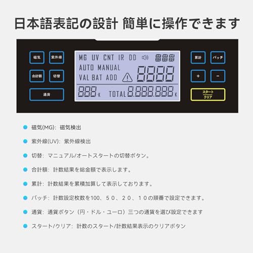 shuangbugao 紙幣カウンター JP-DCJ の商品画像 3