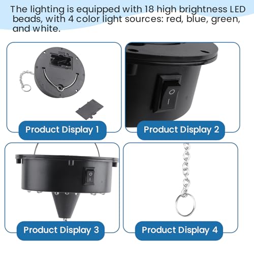 Boule disco rotative et télécommande pour illuminer votre salon - 5