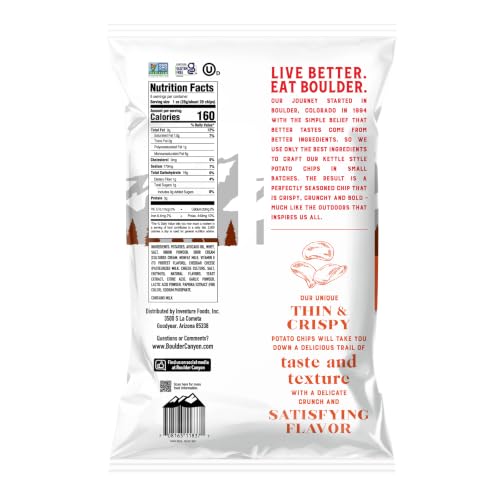 Image of Boulder Canyon Thin & Crispy Cheddar Sour Cream Potato Chips, 6 OZ