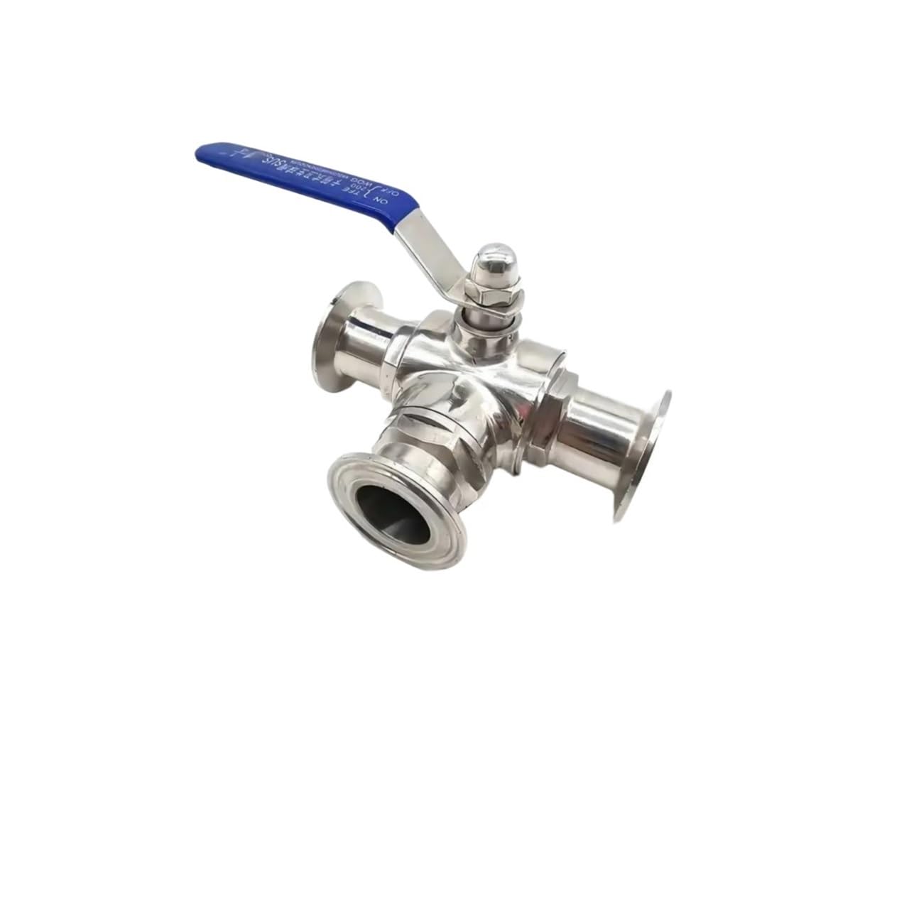 19mm Quick Release 304 Stainless Steel Sanitary Three Way Ball Valve L/T Type Tri-clamp Manual Ball Valve