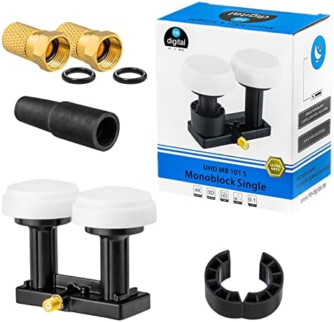 Twin LNB 0,1dB TV Digitale Full HD 3D 4K 5K LNC LMB 2 - Foto 4