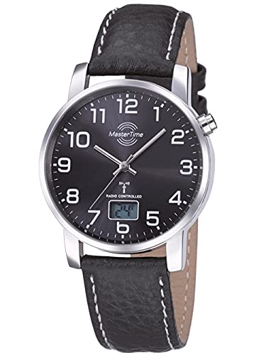 Master Time Funk Quarz Herren Uhr Analog-Digital mit Leder Armband MTGA-10576-24L Cover
