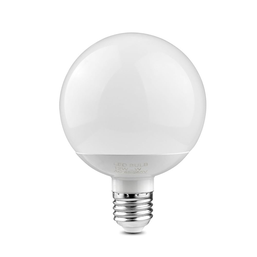 Lot de 4 ampoules LED AC85-265V E27 5W/7W/9W/12W A60/A70/A80/A90 Décoration de Noël for la maison Lampe boule(Bianco,12W)