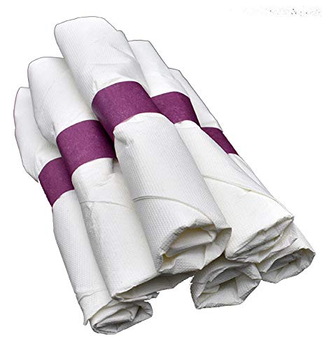 Miniatura 2 de Perfect Stix Servilleta, 1.5" x 4.5", Borgoña (Paquete de 1,000)