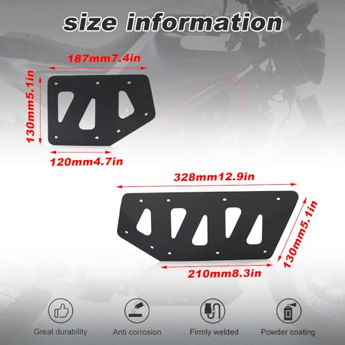 REARACE Motorcycle Body Frame Cover Plate Compatible with 2020 2021 2022 2023 Husqvarna Vitpilen/Svartpilen 250/401