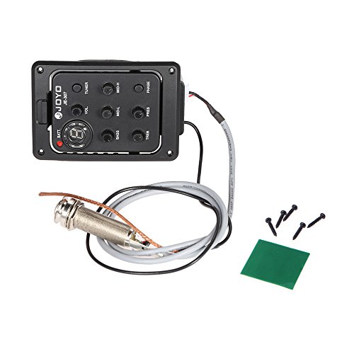 Lokfy 5-Band Eq Equalizer Acoustic Guitar Preamp Piezo Pickup Tuner #TOP3
