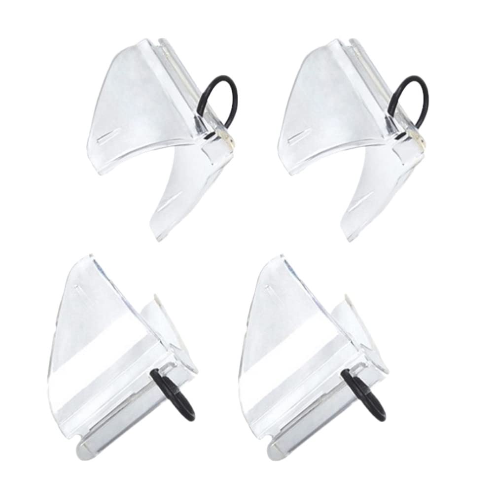 Milisten 2 Pairs Eye Glasses Side Shield for Safety Glasses Side Flexible Slip on Clear Eyeglasses Transparent Clear