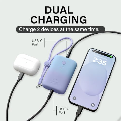 Image of Nimble Champ Portable Charger, 10000mAh Power Bank, 20W Dual USB-C Charging