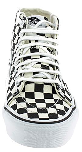 Vans Vans Unisex Checkerboard Sk8 Hi Tapered Men/Women Skate Shoes (Women 6.5/ Men 5, (Checkerboard) Black/True White)