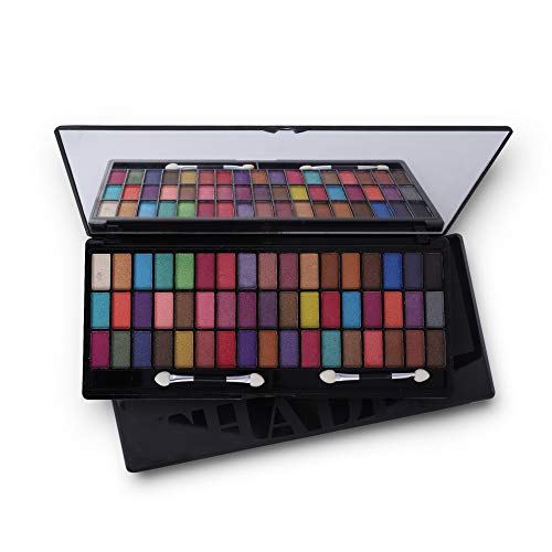 Image of Glam21 professional eyeshadow palette 01, 51 highly pigmented, shimmery & metallic shades | sleek design makeup kit with 2 applicator, 308 gm