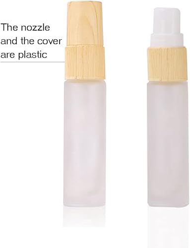 Miniatura 3 de Paquete de 20 botellas de perfume de viaje con atomizador a granel de 0.3 fl oz, botella vacía hidratante (tapas de textura)