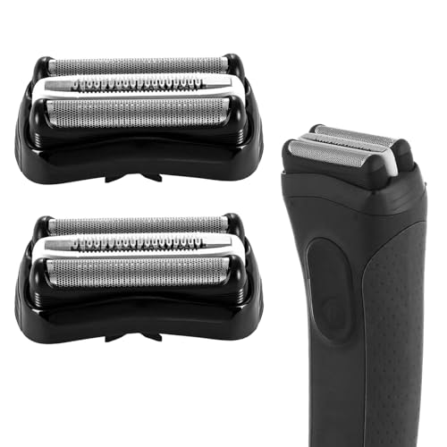 Replacement Head For Braun S3, 2 Pack Replacement Head For Braun Series 3, For Braun Series 3, Shaver Head For Braun For S3 3000s 3010s 3040s 3050cc 3070cc 3080s 3090cc etc, (32B, Black)