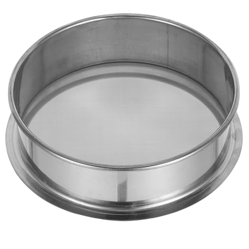 NUOBESTY Stainless Steel Fine Mesh Sieve 6.49In Round Glaze Strainer for Pottery Art Supplies Efficient Slurry Filter Ceramic Tool Portable and Durable