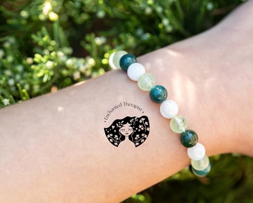 Green Witch Bracelet, Reiki Infused, Energy Bracelet, Reiki Gift, Reiki jewelry, Gemstone bracelets, Crystal bracelets3