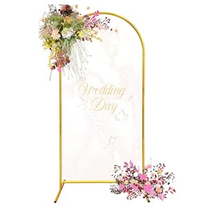 DDMY Arch Backdrop Stand, Gold Meta...