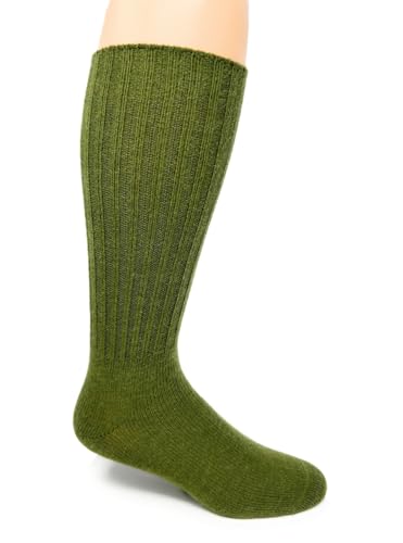 Image of WARRIOR ALPACA SOCKS - Ribbed Casual Everyday Alpaca Wool Crew Socks For Men And Women