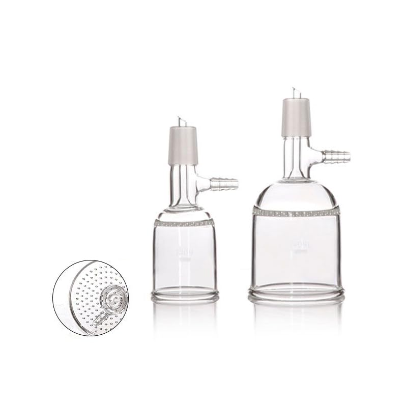 Glas Buchner Trichter Labor Glas Saugfilter Trichter mit Glasloch Filterplatte Kaliber 24mm 30 60 100 250 500 1000ml 1/PK(60ml)