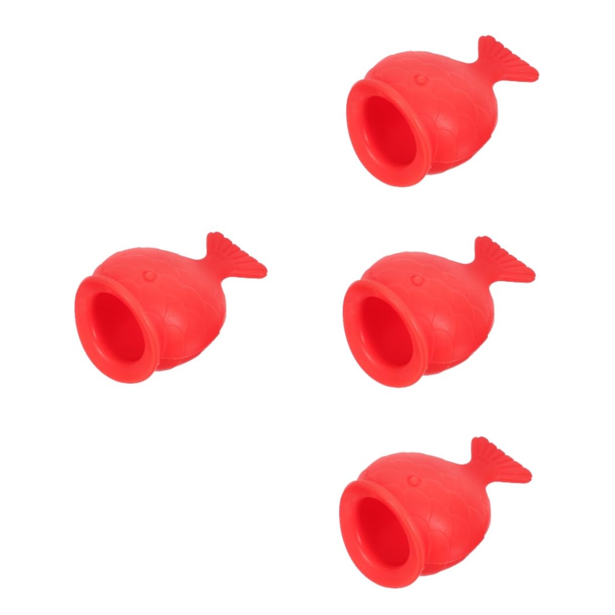 FRCOLOR Dispositivo Volumizzante Per Labbra in Silicone 4 Pezzi Idratante Lucidalabbra A Forma Di Pesce Facile Da Usare Strumento Di Bellezza Per Donne
