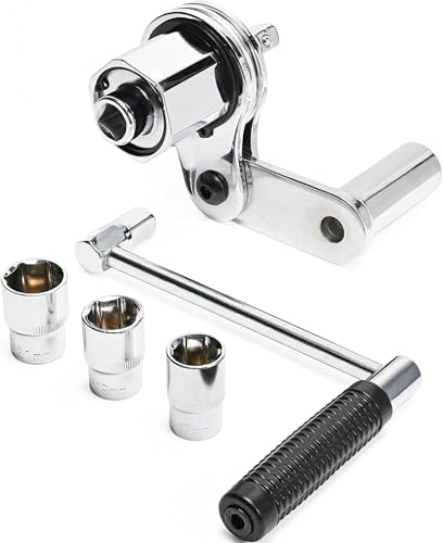 Lumirio Torque Multiplier Set 1/2” DR w/ 3 Sockets, Labor Saving Lug Nut Removal Tool, Hand Lug Nut Wrench Kit, Portable Wrench Sockets Set