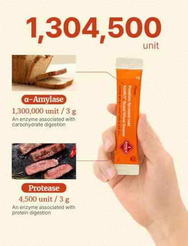 Rhionia Sprouted KAMUT Wheat Enzyme Powder Sticks