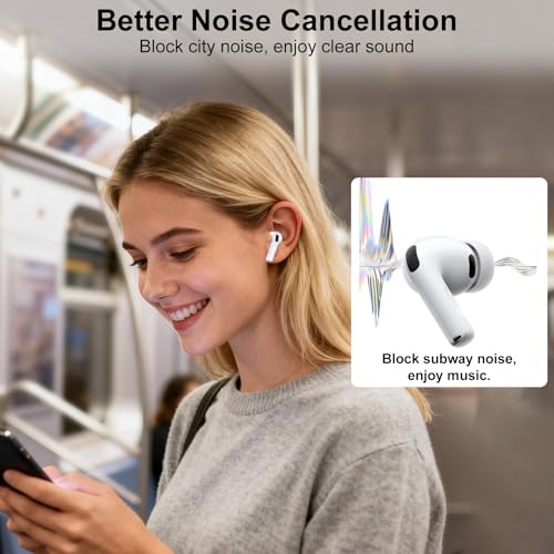 Image of Foam-Infused Ear Tips Replacement Compatible with AirPods Pro 3 (2025), Superior Comfort, Enhanced Noise Cancellation, Secure Fit, Excellent Sound Quality (X-Small, 3 Pairs)