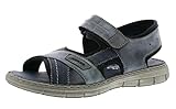 Rieker Rieker 25153 Herren Sandalen, Sommerschuhe blau (Denim/Ozean/Asphalt/schwarz / 14), EU 46