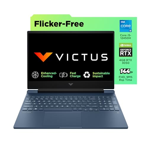 HP Victus, 12th Gen Intel Core i5-12450H, NVIDIA RTX 3050, 16GB D...