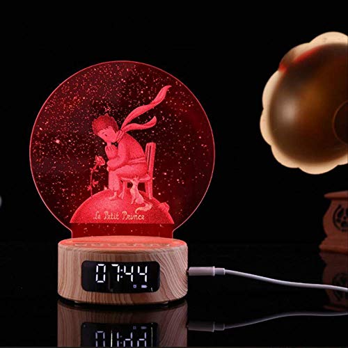 Preisvergleich Produktbild Led Nachtlicht Bluetooth Lautsprecher Nachtlicht Geschenk Neue Seltsame Schlafzimmer Situation Nachtlicht Multifunktions Nachttischlampe Redner Kleiner Prinz