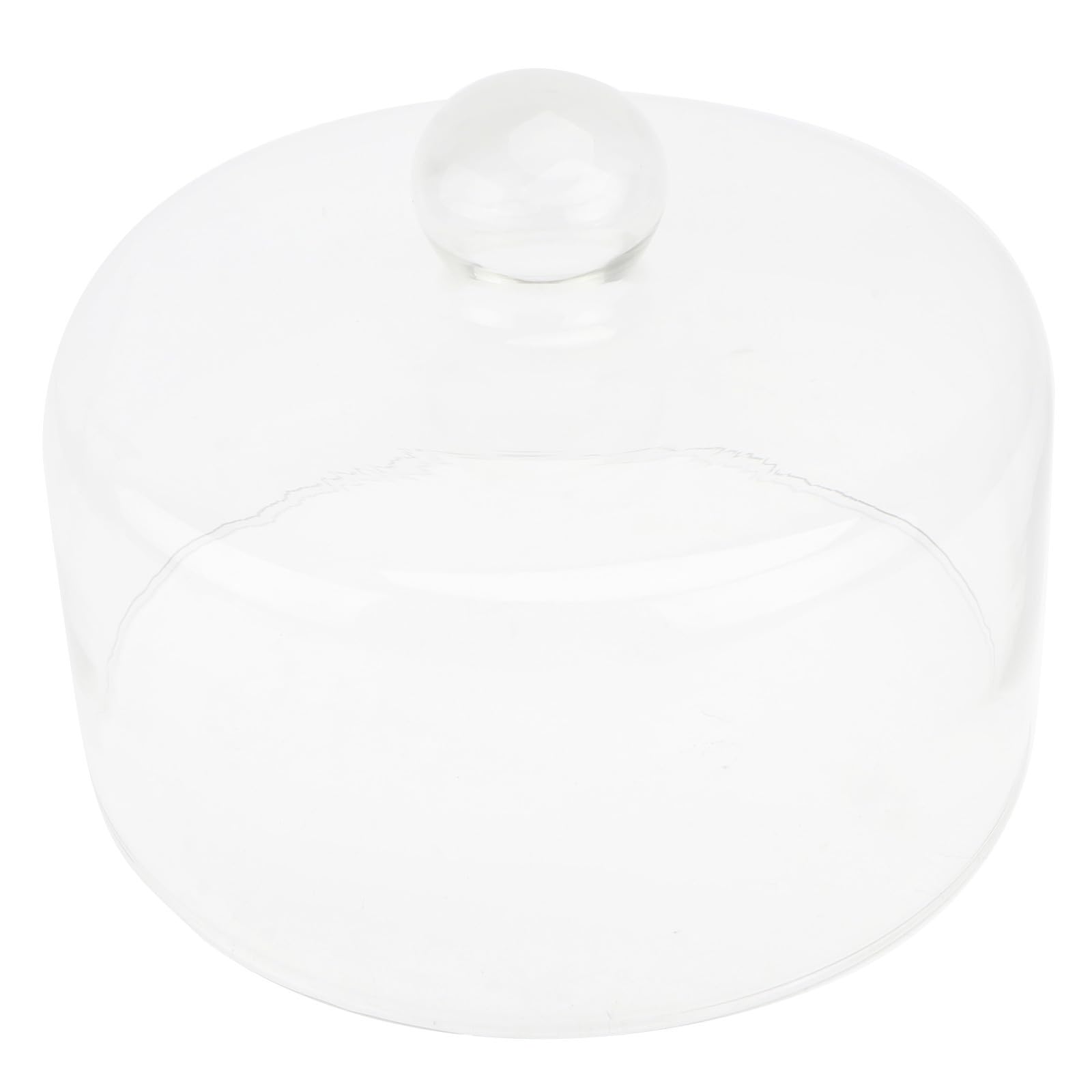 Cubierta de Pastel de Vidrio Transparente, Tapa Protectora de Alimentos sin Plomo, Tamaño Mediano, Cúpula para Cocina y Buffet, Cobertura Antipolvo para Tartas y Aperitivos