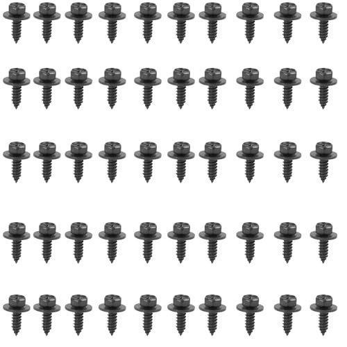 Image of 50 Pcs Bumper Cover Splash Shield Mud Guard Screw Bolt 90159-60498 Compatible with RAV4 Avalon Camry Highlander Prius ES300h GS350