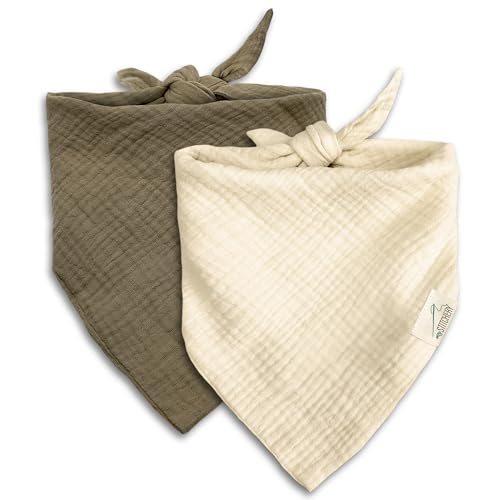 Hundehalstuch, Oeko-TEX® Standard 100 - Hunde Halstuch als Geschenk für Hundeliebhaber (Beige)
