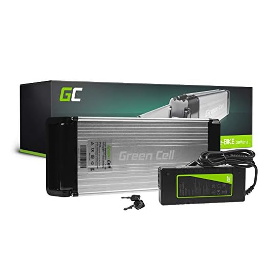 Green Cell® 36 V 15 Ah elcykel batteri 540 Wh Li-Ion litiumjoner för motor 250 W cykelbatteri Pedelec elcykel bakrack pakethållare batteri med laddare