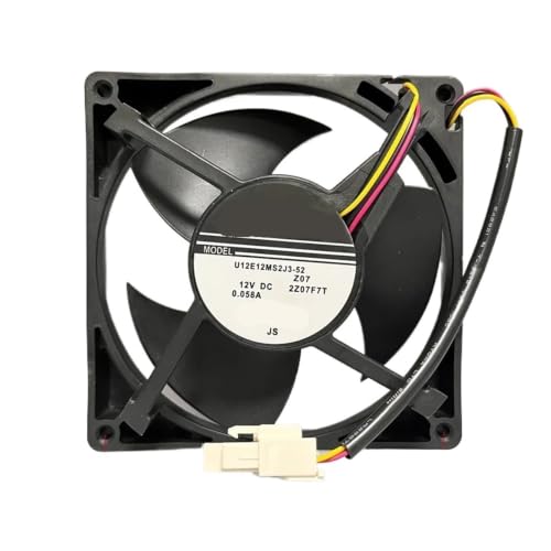 Ventilador para refrigerador U12E12MS2J3-52 de tres cables ideal para mantenimiento del hogar 12V 3