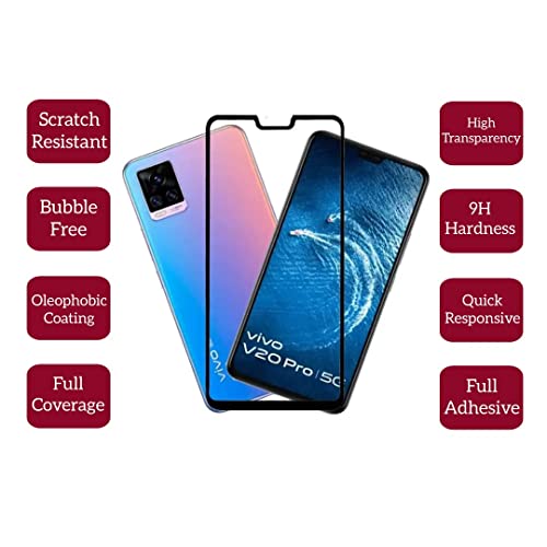 Image of DD SON (Black 11D Tempered Glass for Samsung, Redmi etc (Q-Vivo V20 Pro)