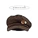 TYATVS Womens Button Baker Boy Hats Y2k Vintage Corduroy Newsboy Hat Whimsy Twee Shoujo 2000s Fall Fashion (A-Brown)
