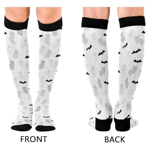 Image of SHJI Compression Socks for Women Sock Men Knee High Stockings for Running Athletic Hiking Cycling